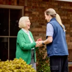 mobile physiotherapist arriving for first home visit in Western Sydney Sydney