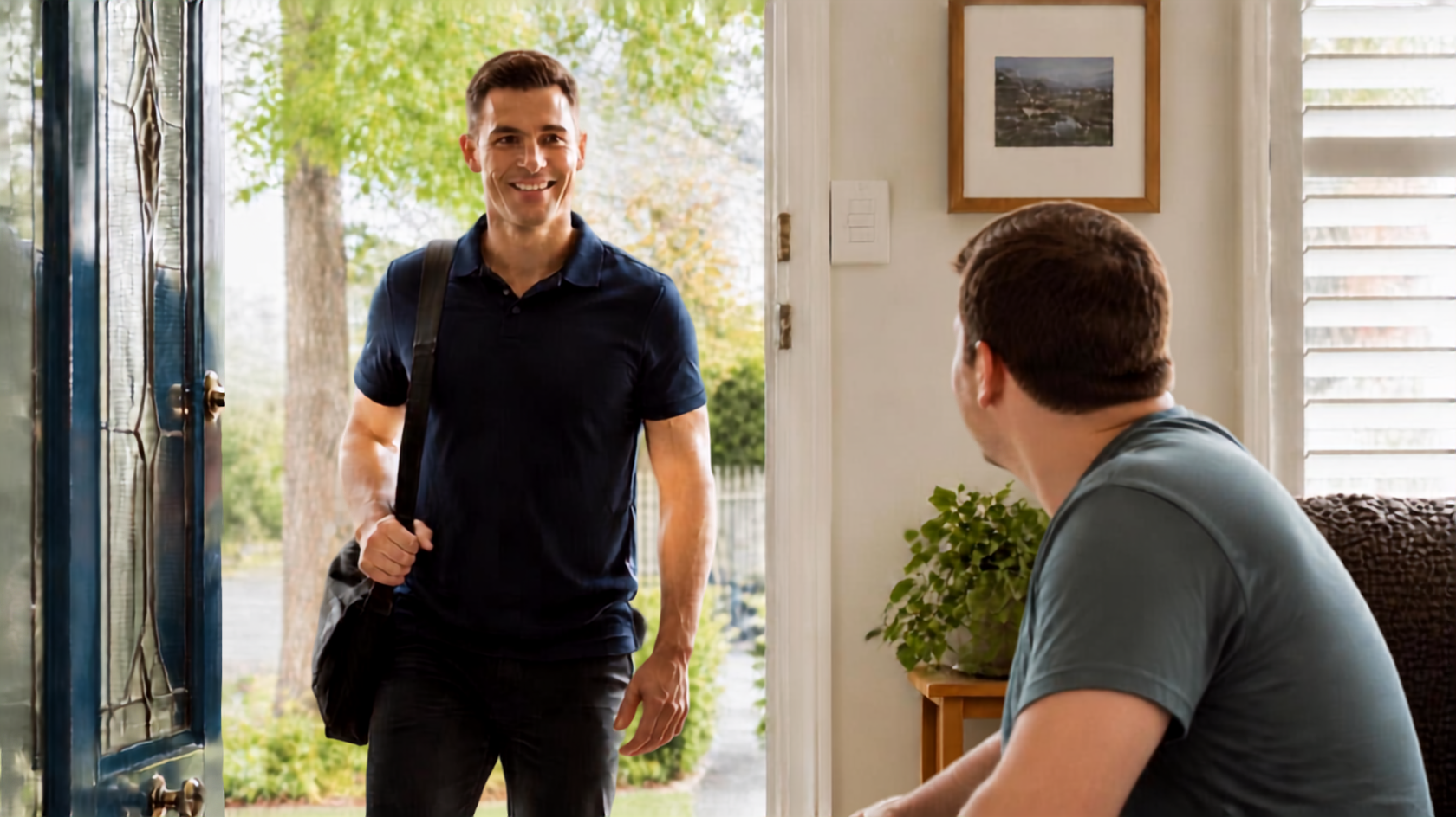 Mobile physiotherapist visiting an NDIS participant at home in Sydney with no waitlist
