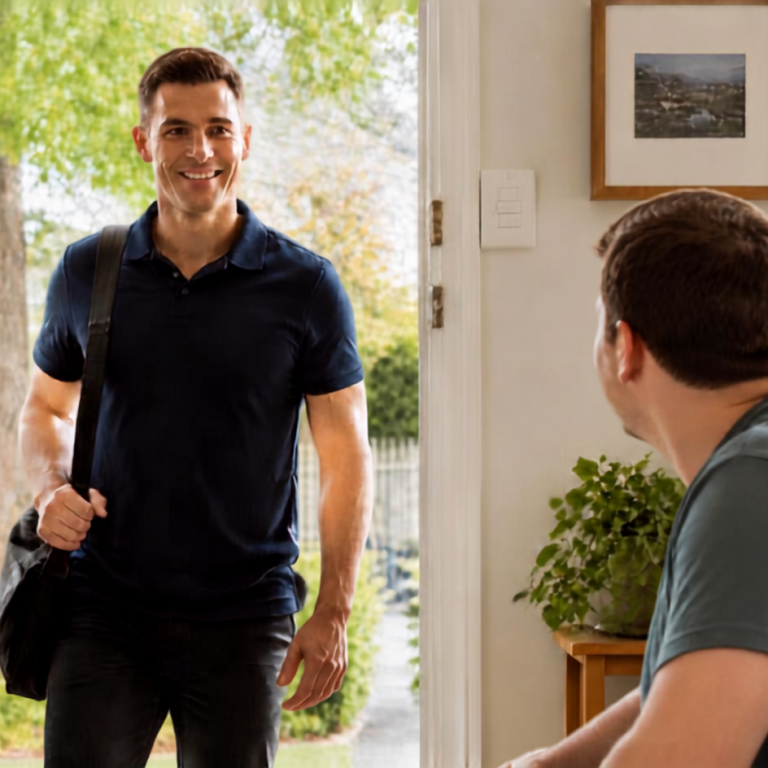 Mobile physiotherapist visiting an NDIS participant at home in Sydney with no waitlist