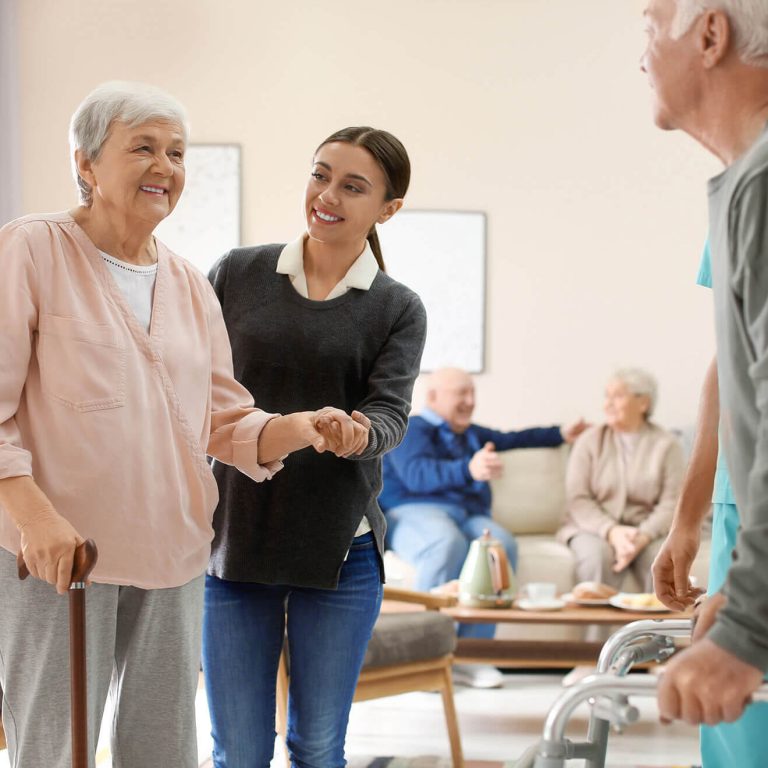 a group of patients training Mobile Physiotherapy in a Aged Care facility in Sydney